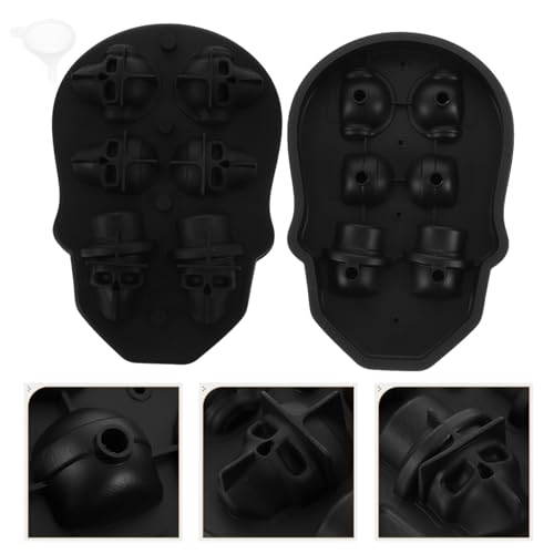 Molde para cubos de hielo con forma de calavera miniatura 6