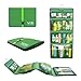Yofi Nurture yourself Hanging Toiletry Bag Organizer for Cosmetics, Makeup, Jewelry, Toiletries, Shaving Tools in Green Expandable, Polyester Case with Zippers and Sections for Home or Traveling
