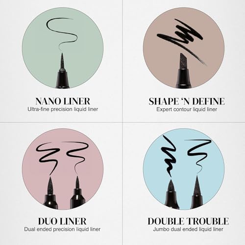 Absolute New York Double Trouble Liner Super Slim Angled Tip Double Ended Liner