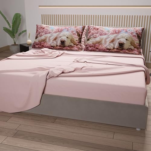Parure de lit pour animaux PETTI Artigiani Italiani en coton avec draps doubles - 4
