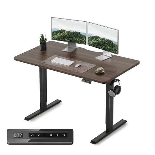 新品　FEZIBO 電動昇降式デスク 幅100cm　ブラウン Amazon | FEZIBO電動昇降式デスク スタンディングデスク 幅100cm