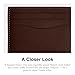 Coach Men's Flat Card CASE, Maple, One Size