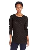 Dockers Women's Cable-Front Pullover Sweater