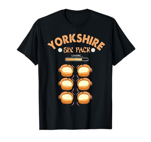 Yorkshire Six Pack Idea For Men & Yorkshire Pudding T-Shirt