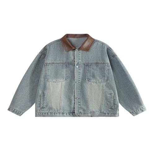 Veste denim workwear pour vos sorties urbaines look patchwork élégant