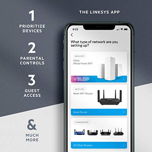 Image of (Refurbished) Linksys Max-Stream MR7350 AX1800 Mesh Wi-Fi 6 Router (Dual-Band Mesh Router) MU-MIMO,Enhance Speed up to 1.8 Gbps and Coverage up to 1,500 sq ft,20 + Devices,Easy App Set up,MR7350-AH
