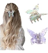 Medoca Hair Claw Clips - Medium Butterfly Clips for Thick Thin Hair - Non Slip Cute Butterfly Cla...