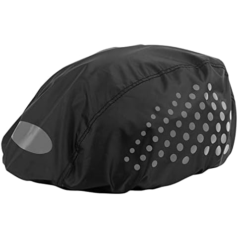 Fahrrad Helmüberzug Wasserdicht, Reflektierend Fahrradhelm Regenschutz mit Verstellbare Schnalle, Regenhaube Helm Abdeckung Staubdicht Helm Regenhülle für Kinder Herren Damen Cover