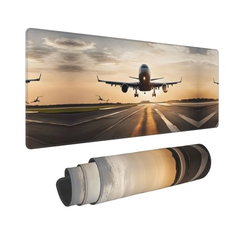 Tapis de souris de jeu extra large sous-main clavier avion