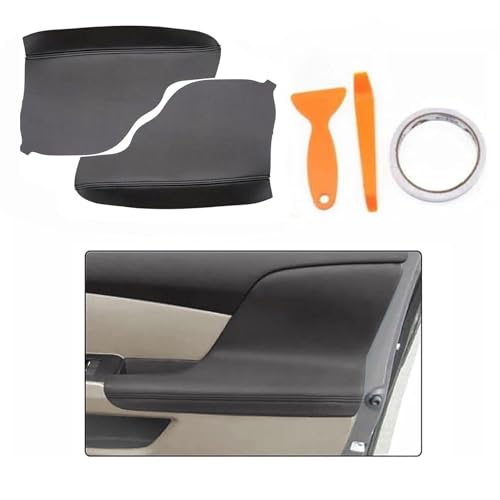 FZJDSD 2pcs Black Auto Door Panel Armrest Cover Replacement Compatible with Honda Odyssey 2011 2012 2013 2014 2015 2016 2017 Microfiber Leather Car Door Armrest Replacement Anti-Scratch by FZJDSD - Image 3