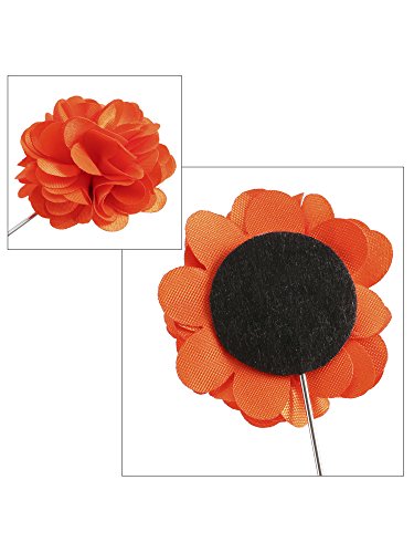 image for Pangda 15 Pieces Men Flower Lapel Pins Men Suit Handmade Satin Flower 