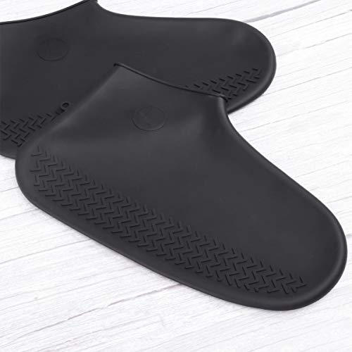 1 par de capa de silicone impermeável reutilizável para sapatos com formigas, capa de chuva para sap