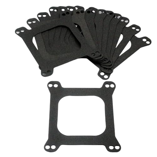 YUCHENSHLP 10Pcs Square Bore Open Carburetor Base Gaskets