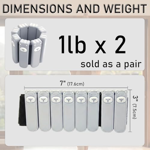 Image of Silicone Wrist & Ankle Weights | Wearable weights for yoga & toning. 0.5lb or 1lb per wrist. Sweat-resistant, adjustable fit with solid steel core.