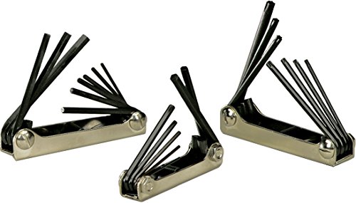 EKLIND 29171 Fold-up Hex & TORX star Key Combo- Inch / MM (3 sets 23pc)