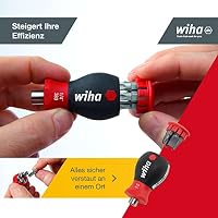 Wiha Schraubendreher Stubby mit Bit Magazin magnetisch (33743) I TORX mit 6 Bits, 1/4" – Ansicht 3