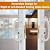 ACEPLANET Offset Position Keyed Sliding Patio Door Handleset with Mortise Lock, 45° Keyway, 3-15/16" H.C., Fits 1-3/8" to 2" Thick Doors, Non-Handed, White Diecast
