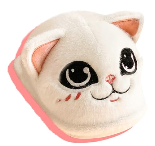Solyinne Cute Cat Slippers for Women Men Animal Anti-Slip Funny Animal Winter Warm Memory Foam House Slipper Indoor Outdoor4