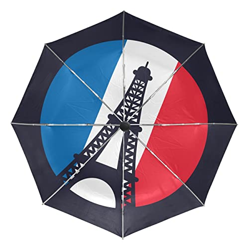 Parapluie Automatique Coupe-Vent Vnurnrn : Parapluie Pliant Protection UV Femme