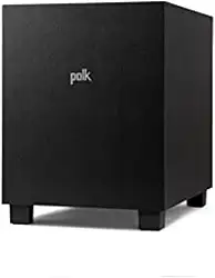 Polk Monitor XT10 Home Subwoofer, Woofer de graves profundos de 25,4 cm, amplificação Classe D de 100W, compatível com Dolby Atmos, Auro 3D e DTS:X, preto