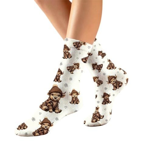 Christmas Classic Warm Fuzzy Sherpa Lined Slipper Socks for Women Holiday - image 5