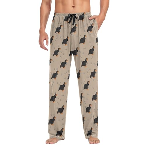 Men's Pajama Pants Soft Lightweight Lounge Sleep Cocker Spaniel Dog Pj Bottoms with Pockets Drawstring4