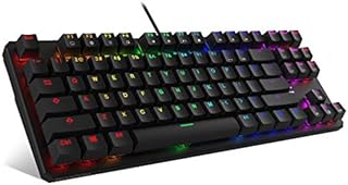 TECWARE Phantom 87 Key Mechanical Keyboard, RGB led, Outemu RED Switch (US Layout)