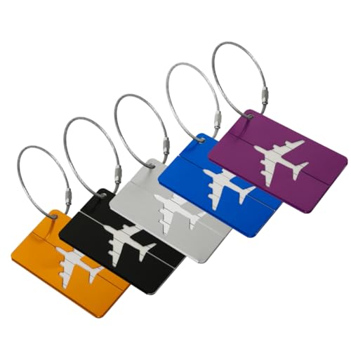 Kit Tags Etiquetas Para Mala De Viagem 5 Unidades Coloridas (Sortido)
