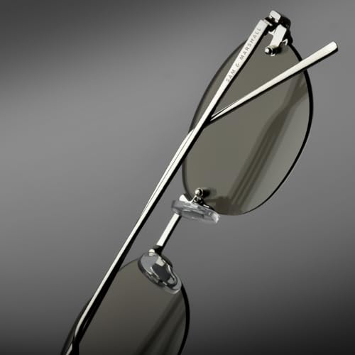 Image of SAM AND MARSHALL DUSK Sunglasses I Rimless I 400UV Protection I Metal Built I Oval Sunglass I Unisex