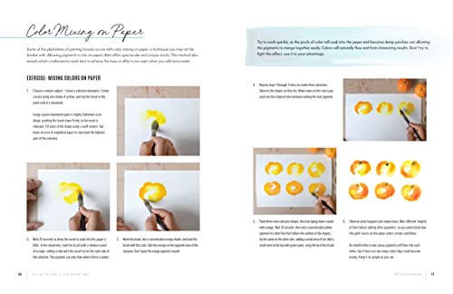Go with the Flow Painting: Step-By-Step Techniques for Spontaneous Effects in Watercolor - Create Ex