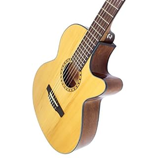 Cort CEC-5 Guitare Folk électro cordes Nylon Naturel brillant - Les Beatles, Paul McCartney, John Lennon, RIngo Starr, George Harrison Cort CEC-5 Guitare Folk électro cordes Nylon Naturel brillant – Image 7