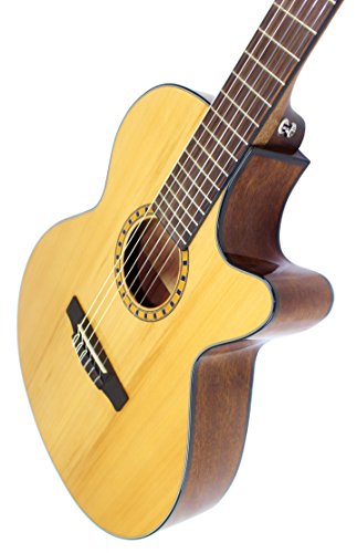 Cort CEC-5 Guitare Folk électro cordes Nylon Naturel brillant - Les Beatles, Paul McCartney, John Lennon, RIngo Starr, George Harrison Cort CEC-5 Guitare Folk électro cordes Nylon Naturel brillant – Image 8