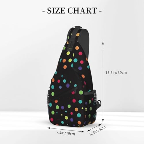 Bolso Pequeño Cruzado para Senderismo Unisex Negro miniatura 3