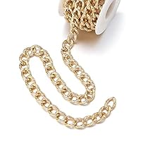 65.6 Voet Aluminium Curb Chains Twisted Links Cross Kabel Kettingen Gouden & Zilver & Rose Goud & Gunmetal met Spoel voor Hanger Ketting Sieraden Maken