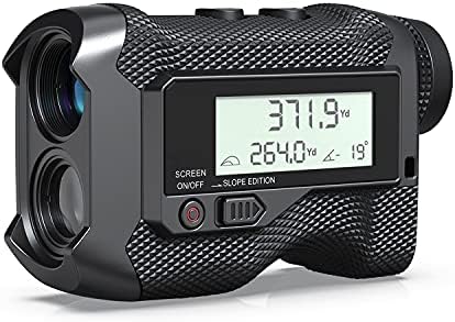 ACPOTEL Laser Range Finder - LCD Display Screen Range Finder for Hunter 6X Magnification 750 Yards Golf Rangefinder, Slope ON/Off, Flag-Lock/Scan Distance Measuring Speed Measurement