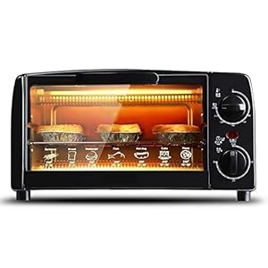 Freestanding Electric Oven, 700W microonde Piccolo 10 Litri, 4 Livelli di Potenza di Cottura, Forno Elettrico per La Casa Piccola Mini Torta da Forno Automatica
