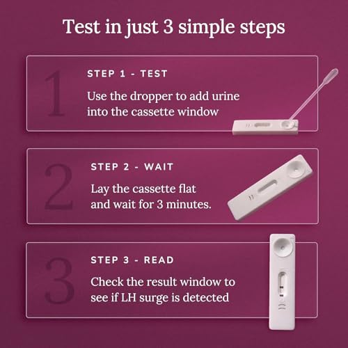 Image of Nory Ovulation Test Kit for Women Pack of 40 Strips, Female Family Planning to Get Pregnant Naturally, Early Detection for Fertility Baby Conceive Predictor for Home