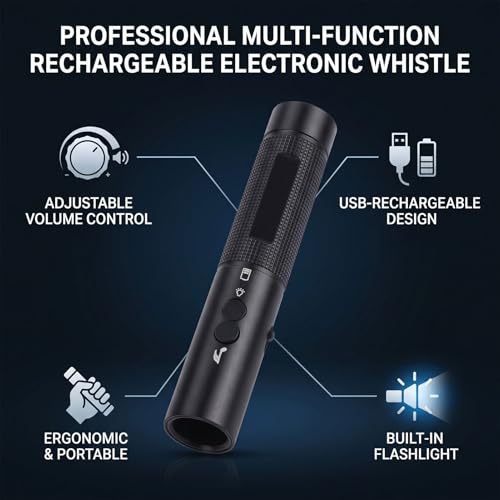 Silbato Electrónico con Luz, 125db Máximo, Portátil miniatura 3