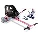 Go Kart Hoverboard Seat Attachment Accessories Hover Board Cart for All Ages Self Balancing Scooter Compatible with 6.5'' 8'' 10'' Adjustable Seat Frame (Pink)