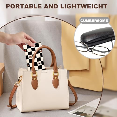 Image of Anikathy 2Pcs Sunglass Eyeglass Glasses Case Soft PU Leather with Cleaning Cloth Portable Glasses Pouch Bag for Men Women