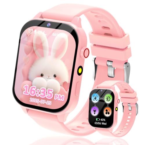 kaacly Kids Smart Watch for Boys Girls - Smart Watch for Kids Fitness Tracker Watch with Camera 18 Funny Games Alarm Flashlight Pedometer Sleep Monitoring Gifts for Kids