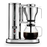 aarke Coffee Maker - Electric 10 Cup / 42 fl oz Drip Brewer with Automatic Drip-Stop, Glass Carafe, Brews Full Pot in Under 6 Minutes, SCA certified, Stainless Steel