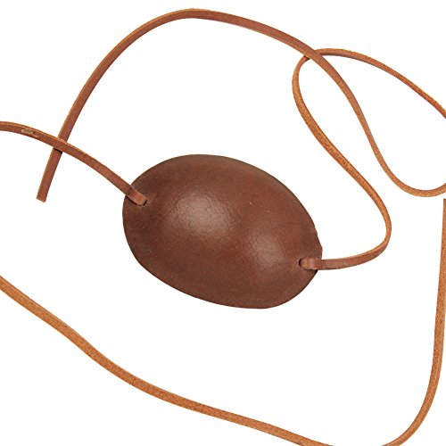 Armory Replicas Pirate of The Caribbean Captain Costume Leather Eye Patch Brown - //coolthings.us