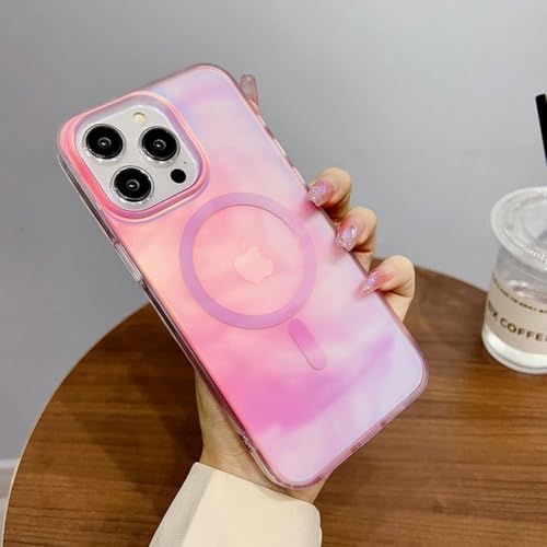 Coque iPhone 15 Pro Max peinture aquarelle rose douceur de luxe