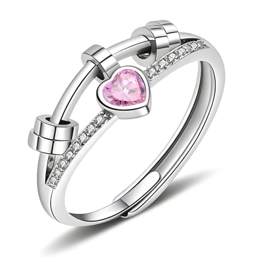 Bague anti-anxiété pour femme : restez sereine au bureau avec les perles cœur