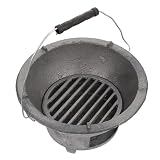 Barbecue da Campeggio in Ghisa Argento per Griglia Piccola