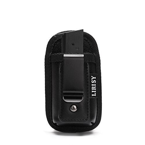 LIRISY Apical Life Tactical Single Pistol Mag Pouch | Inside The Waistband IWB Mag Holder | Single and Double Stack Magazine Holster for 9mm/.40 cal/380
