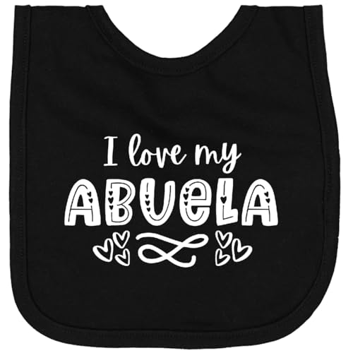 inktastic I Love My Abuela with Hearts Newborn Bib