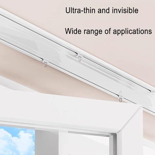 Cloison de séparation double rangée 2,4m blanc pour rail de douche et salon