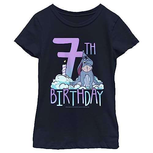T-shirt fille Winnie l'ourson Bourriquet 7ème anniversaire sans irritation